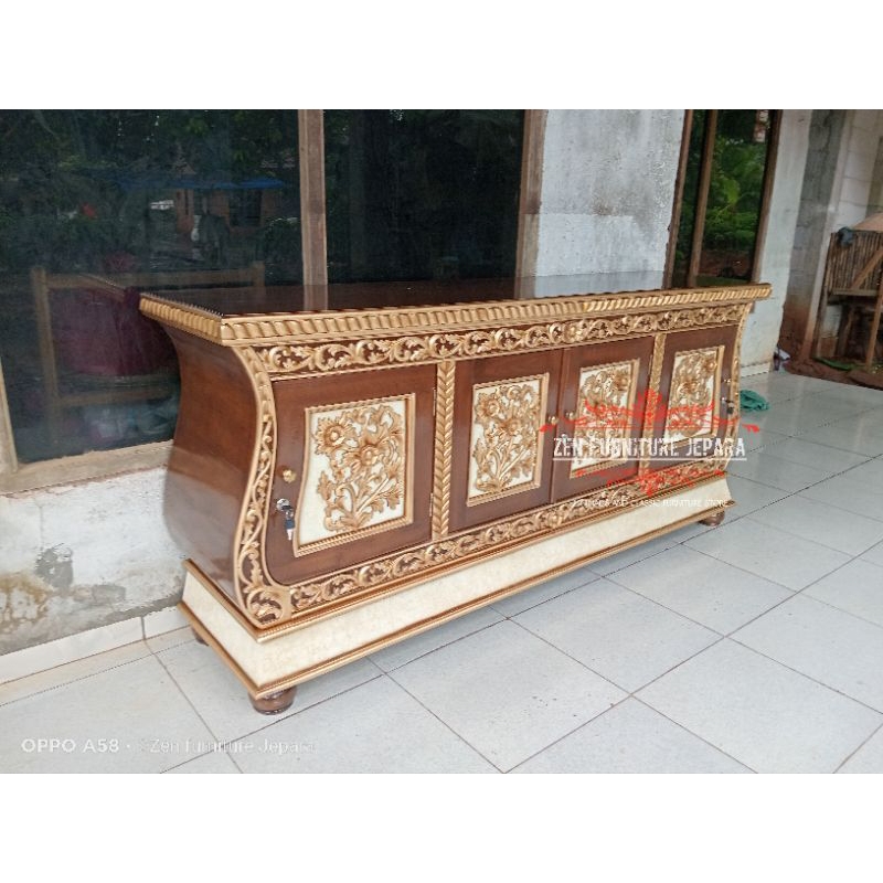 Lemari tv jati/ Bufet tv/Lemari pajangan