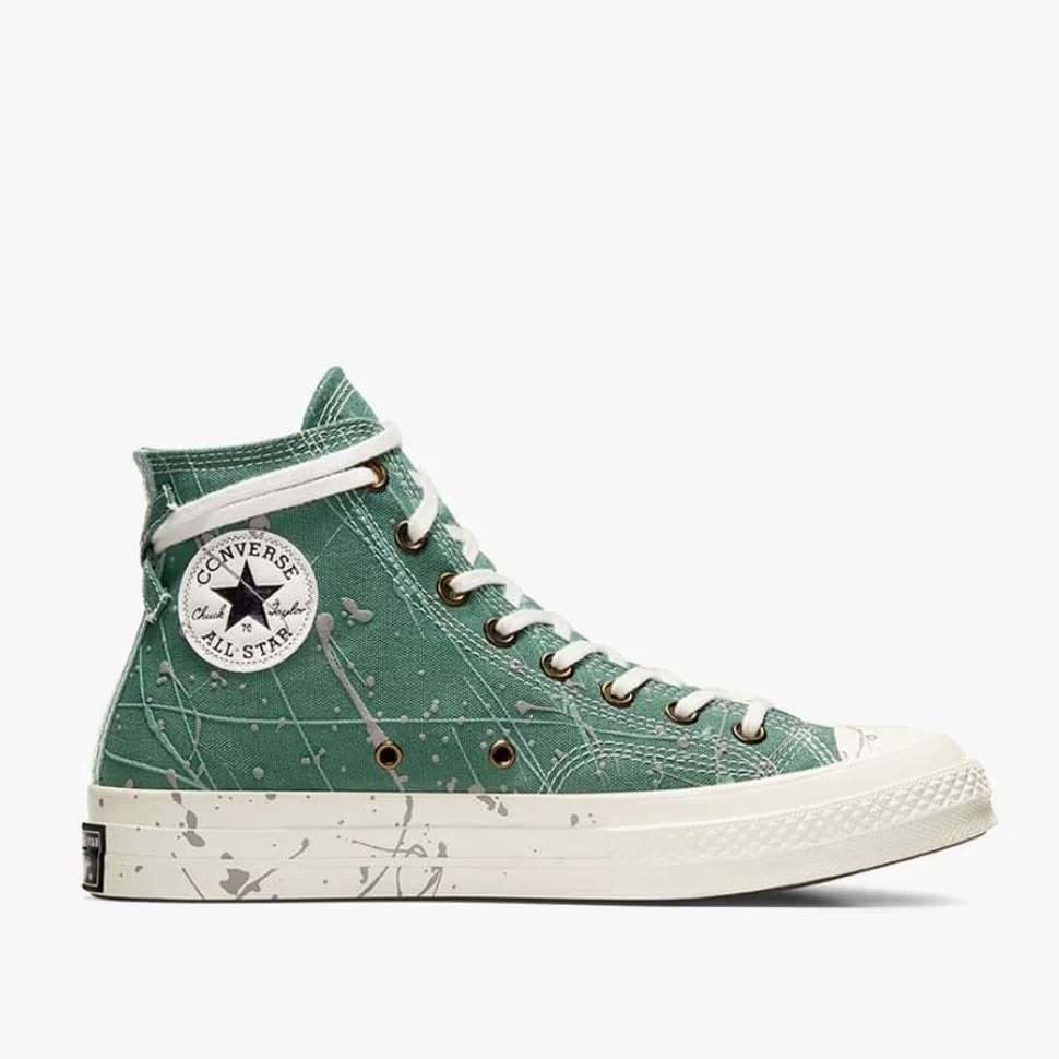 Sepatu pria Converse Chuck 70 High Paint Splatter - Admiral Elm Green' - A06540C