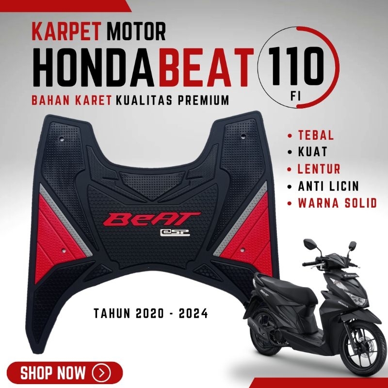 AKSESORIS MOTOR BEAT VARIASI MOTOR BEAT KARPET MOTOR BEAT ALAS KAKI MOTOR BEAT PIJAKAN MOTOR BEAT