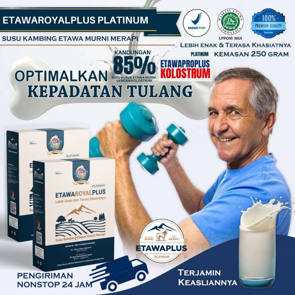 

Etawaroyalplus Kolostrum / Etawaroyalplus Platinum / Etawaroyalplus / Susu pernafasan / Susu kambing Etawa / Susu Etawa / Etawaku / Etawaku Platinum / Susu kambing bubuk etawa kemasan 250gram