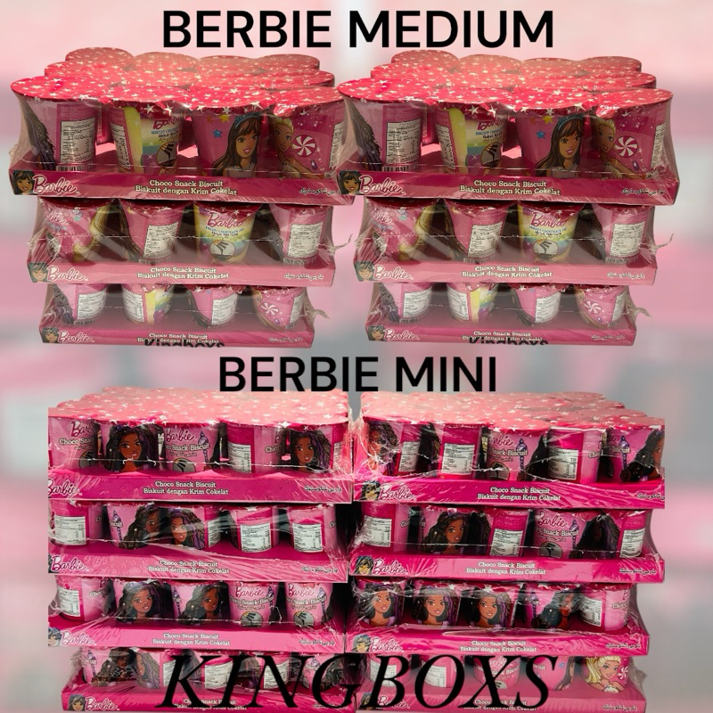 

Snack Cemilan Cokelat Berbie Stick Crispy Coklat Berbie Mini Dan Medium Pertray Termurah