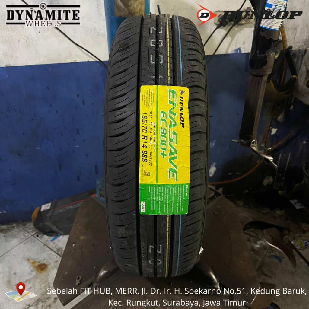 BAN MOBIL TUBLES STANDAR AVANZA XENIA KIJANG R14 DUNLOP 185 70 R14 DUNLOP ENASAVE EC300+
