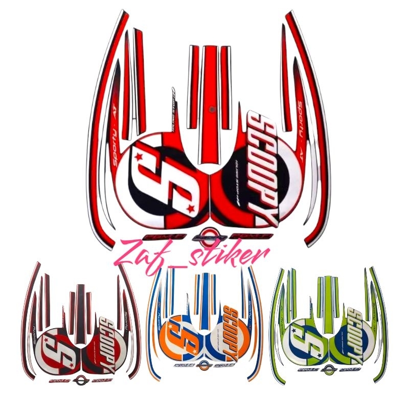 stiker Lis bodi motor Honda Scoopy sporty 2015