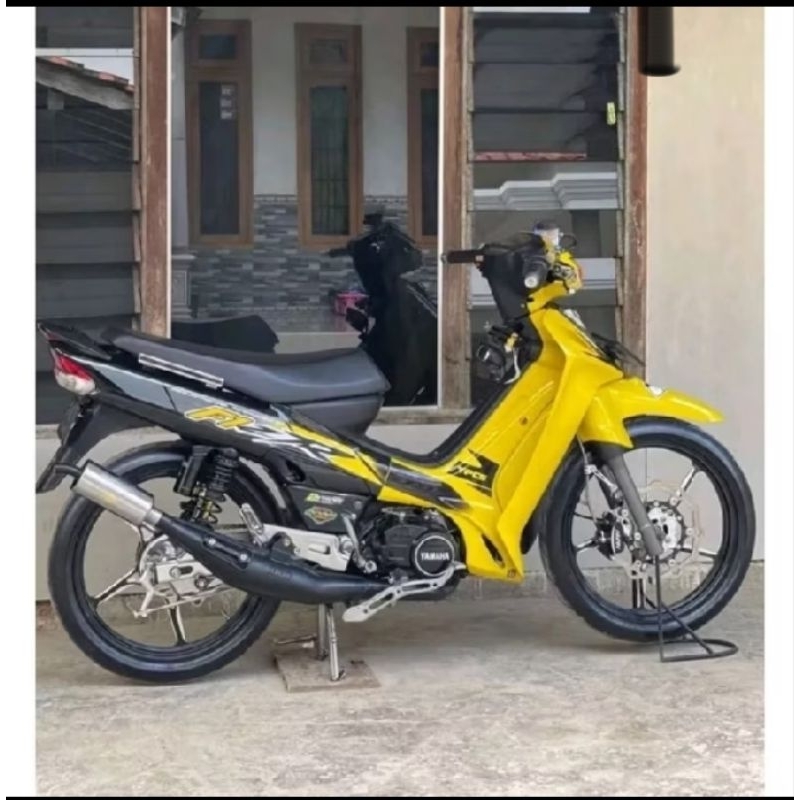 STRIPING FIZR VARIASI MALAYSIA FIZ R OREN ORANYE MERAH HITAM