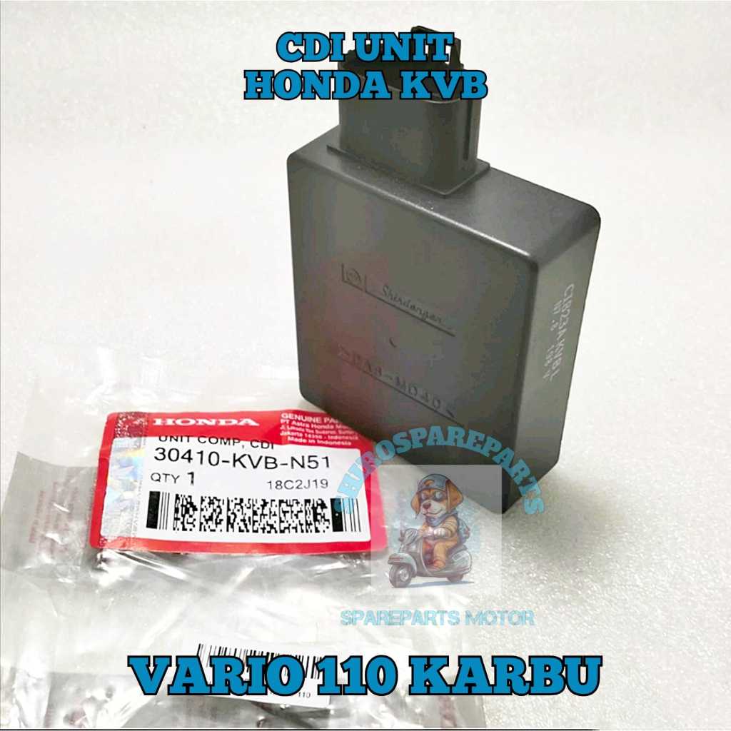CDI UNIT Kvb ASLI ORIGINAL MOtor HONDA UNTUK VARIO OLD 110 CW , VArio 110 TECHNO Capasitor Discharge