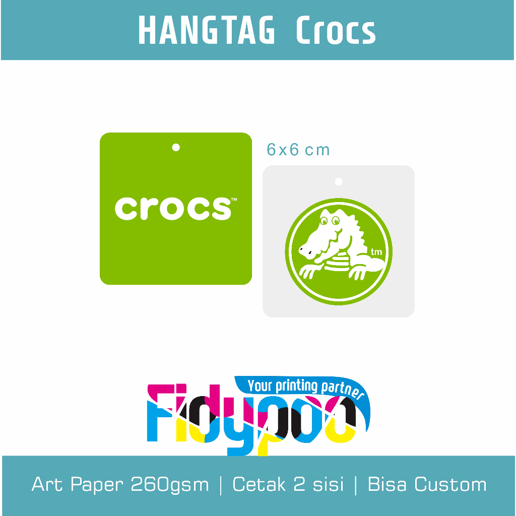

Hangtag Crocs // Hangtag sendal // Label sendal // Crocs