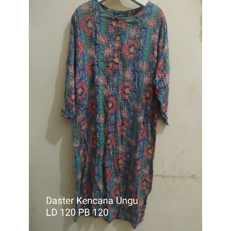 Daster kencana ungu lengan panjang PL
