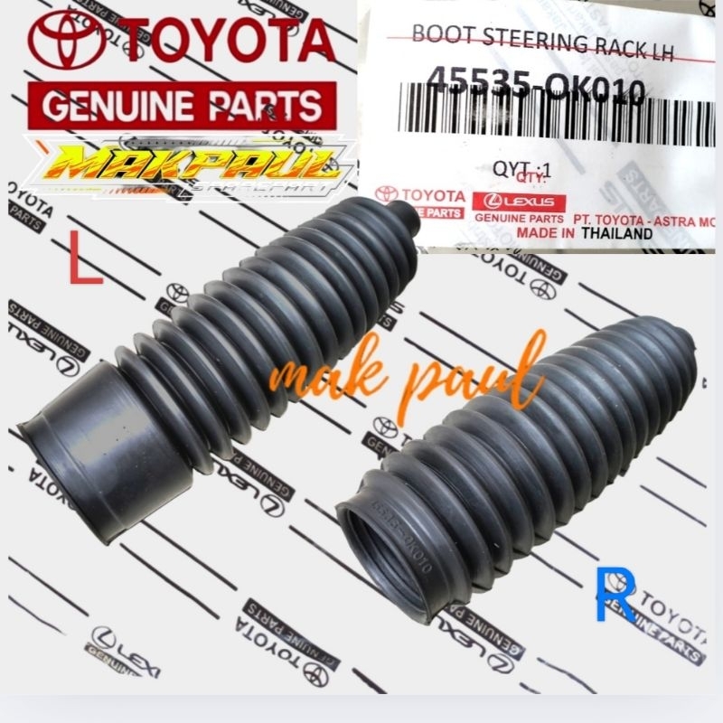 karet boot stir INNOVA HILUX FORTUNER 2005 - 2015 ORIGINAL