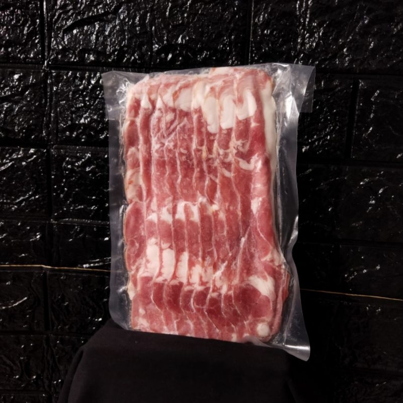 

pork bacon hmd kemasan 500gr/pack