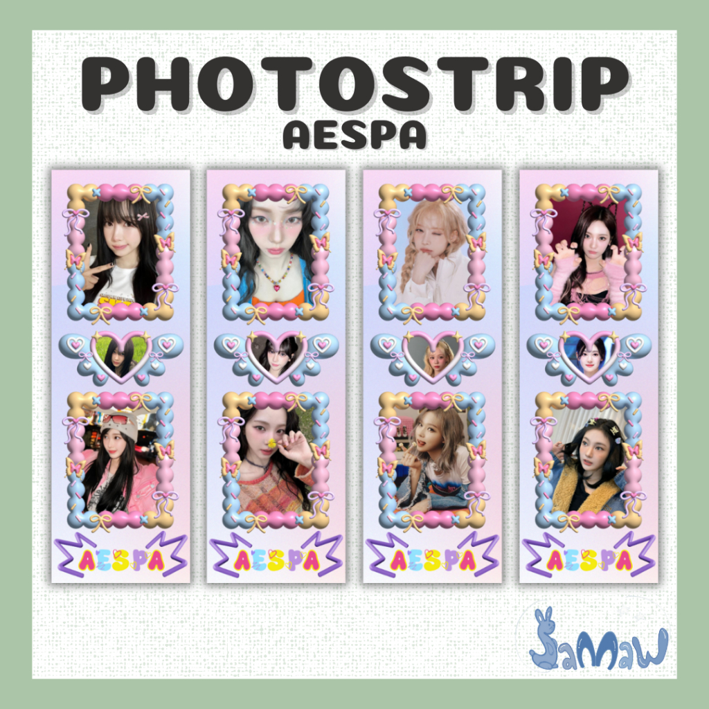 Photostrip Aespa | Mini Photostrip | Photostrip Custom