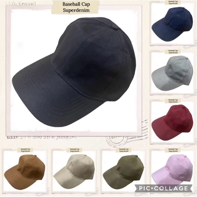 Topi Baseball DENIM Polos Dewasa - Topi Baseball Denim Dewasa