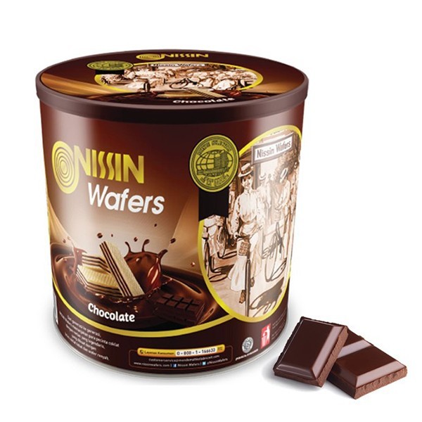 

nissin wafer kaleng coklat 570gr