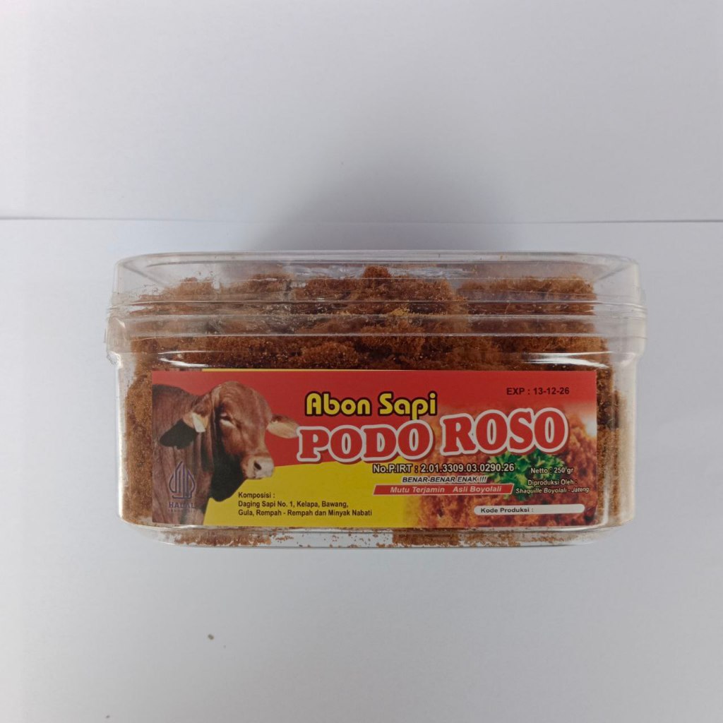 

Promo Abon Sapi Podo Roso 250g Enak dan Cocok Untuk Lauk Makan