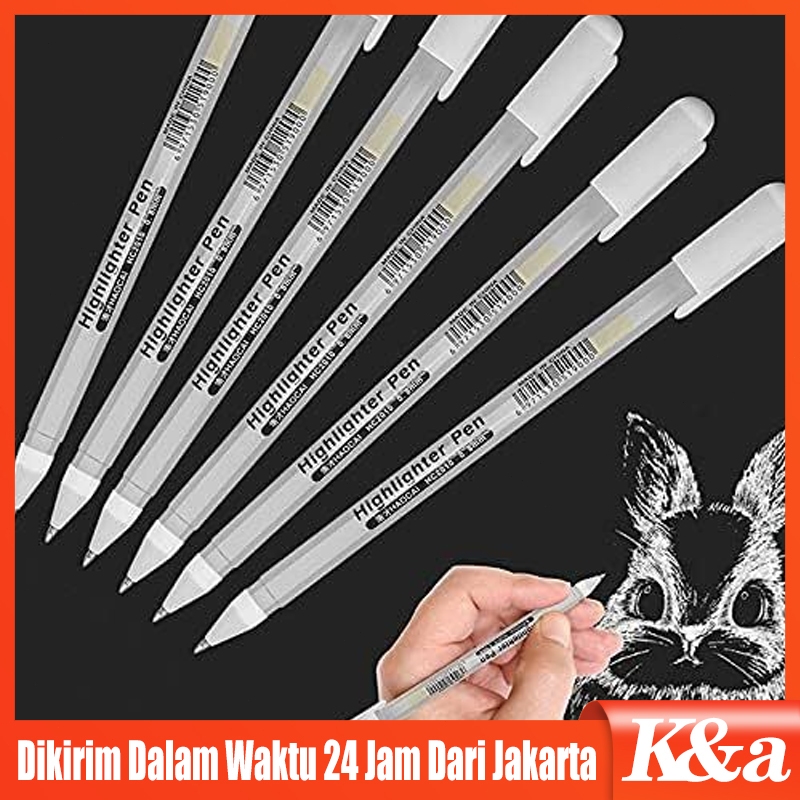 

Putih Sakura Gelly Roll White Pen Satuan / White Pen Ink / White Ink / Tinta Putih