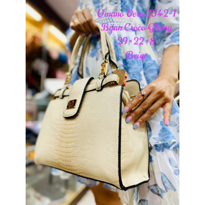 Tas Umano Vero Bijan Croco Glossy 3342-1 Tas Slempang Tas Kantor Tas kerja Tas Simple Tas Brand Tas 