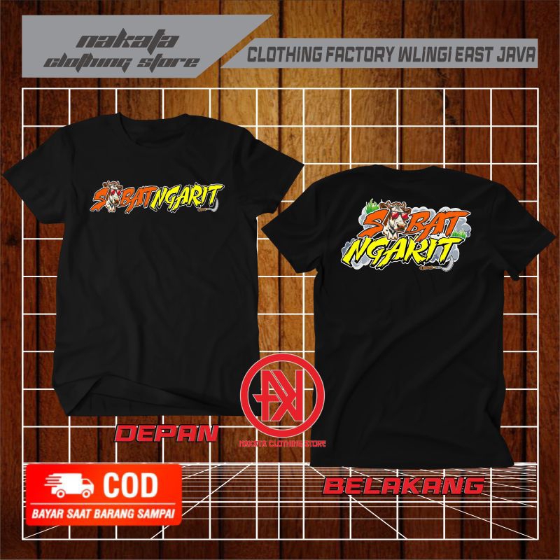 kaos sobat ngarit,sapi kambing