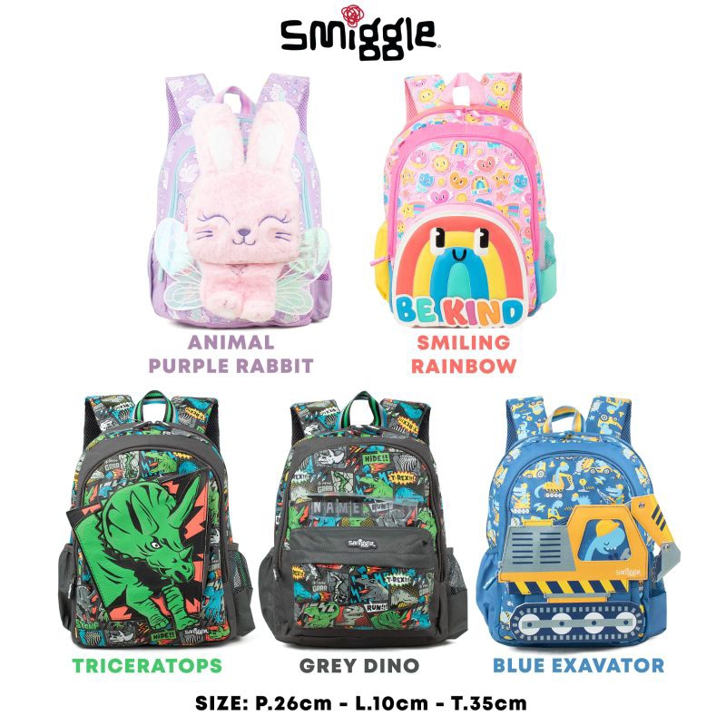 

Ransel Smiggle anak SD/Tas Ransel Sekolah karakter anak/Tas Ransel Anak sekolah waterproof