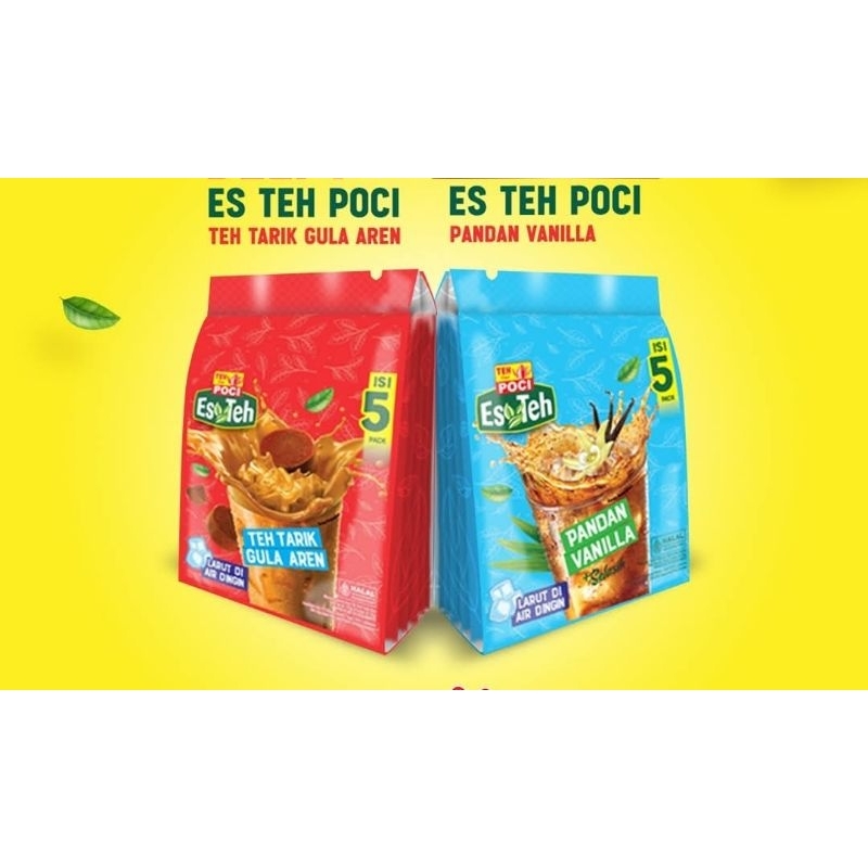 

Es Teh Poci Teh Tarik Gula Aren Pandan Vanilla 5 Sachet*25gr ( 1 Pack )