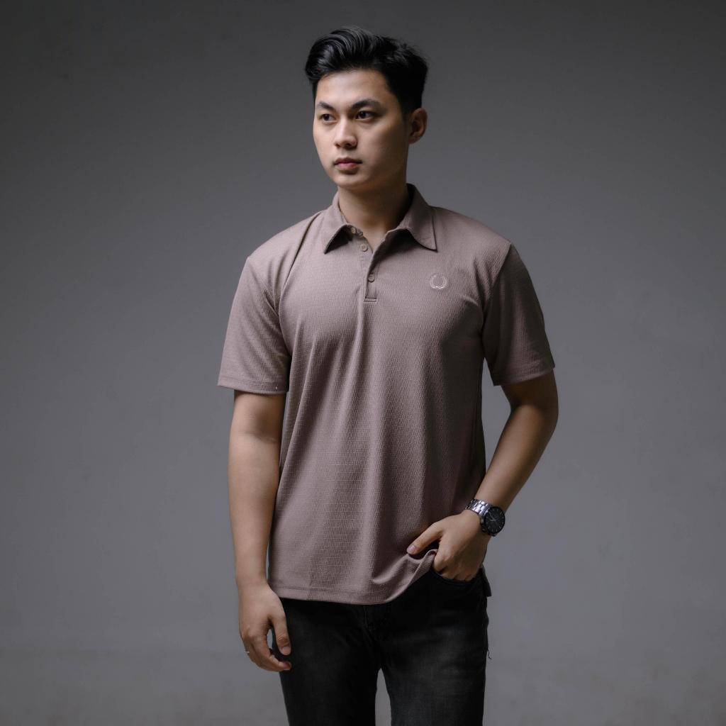 [MILK CHOCO] PRIMECO Baju Polo Pria AXTON Series Polo Bahan Knit - Regular Fit - Lengan Pendek