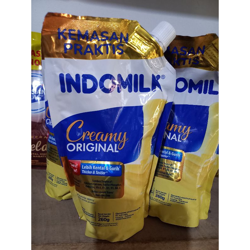 

Indomilk kemasan praktis