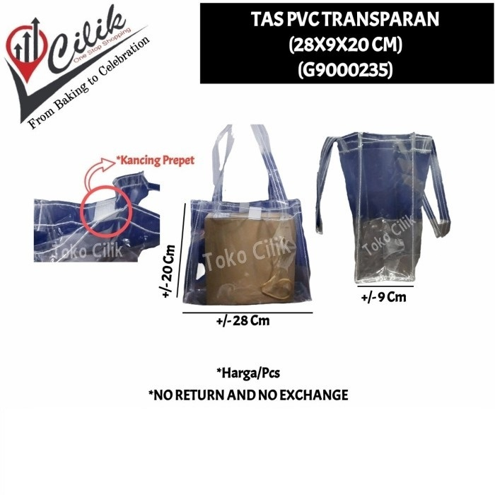 

tas+mika+pvc+transparan+28x9x20cm+kemasan+makanan+sembako+snack