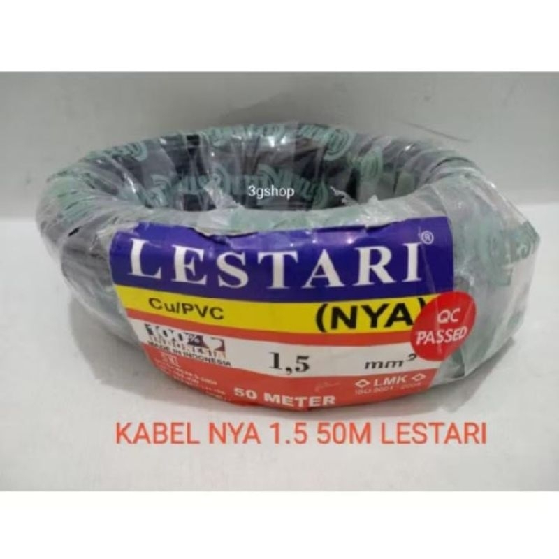 Lestari Cu/PVC 50M Kabel Nya 1.5