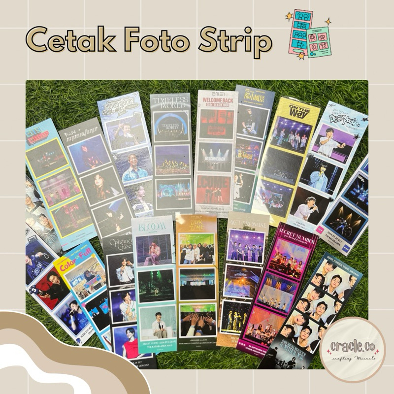 Cetak Photo Strip Konser Fanmeeting | Day6 3rd World Tour Forever Young | 2NE1 Welcomeback Asia Tour