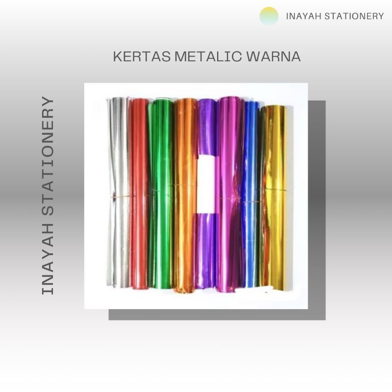 

KERTAS METALIK WARNA BERKUALITAS 1PCS Paper Stationery