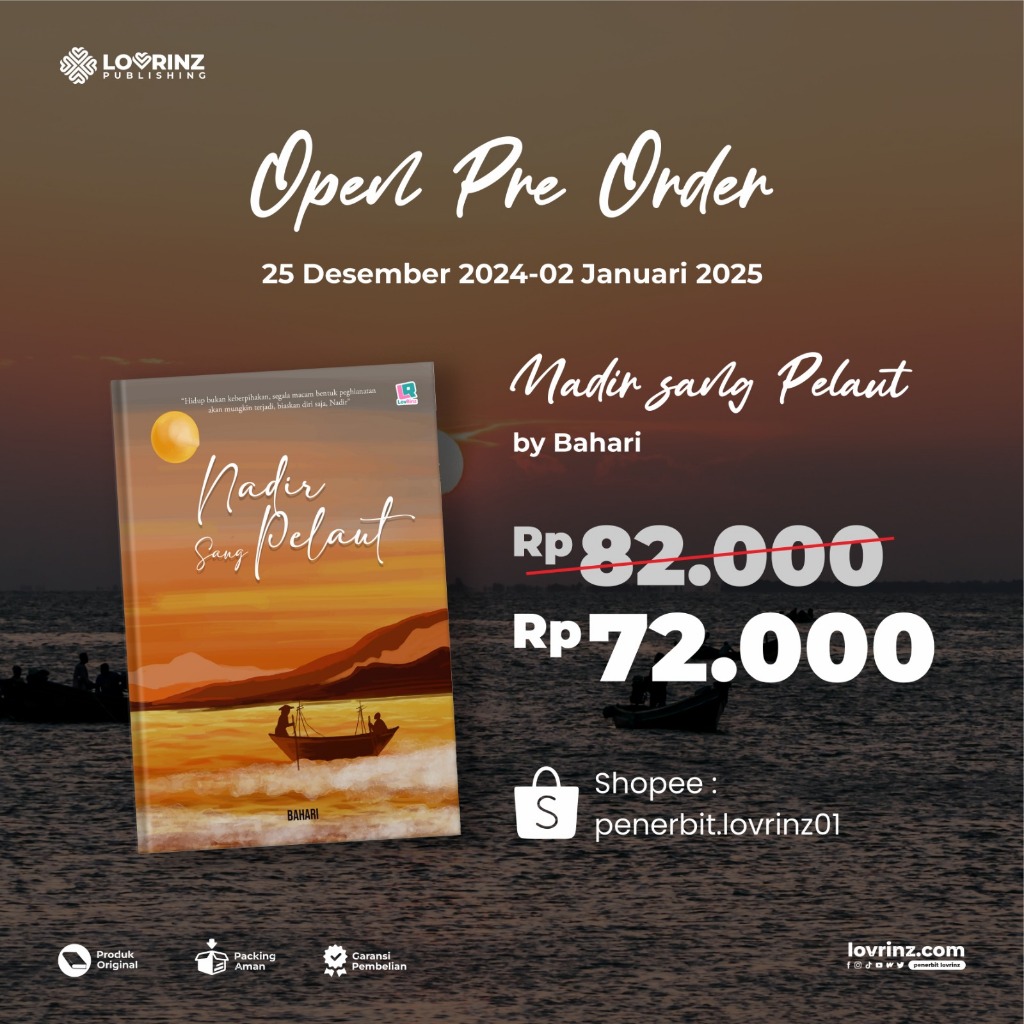 Buku Original "Nadir Sang Pelaut" by Bahari-Penerbit LovRinz