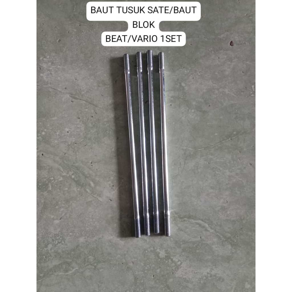 BAUT TUSUK SATE BEAT/BAUT ANCER BEAT/VARIO 110/BAUT AS BLOK HONDA BEAT VARIO/BAUT CYLINDER HEAD BEAT