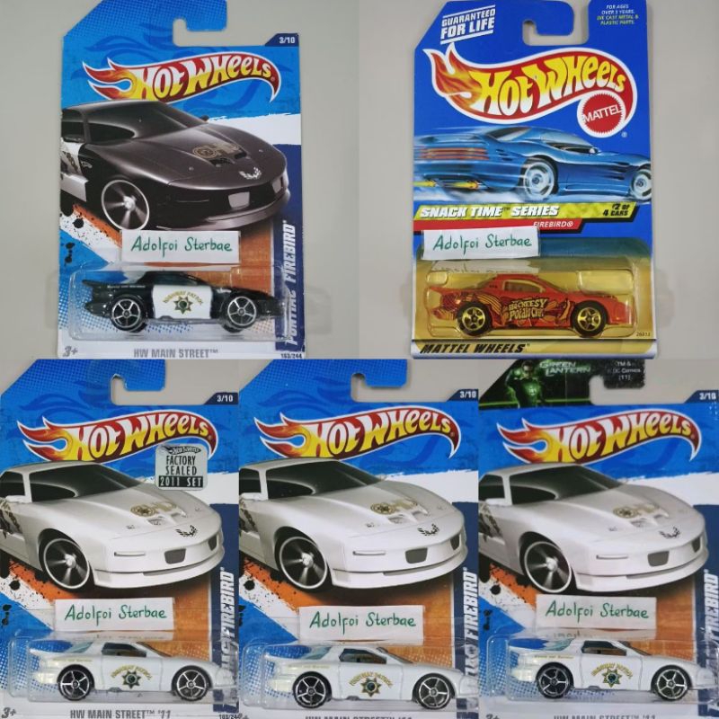 hotwheels hot wheels pontiac firebird hw main street '11 factory sealed hw main street '11 highway p