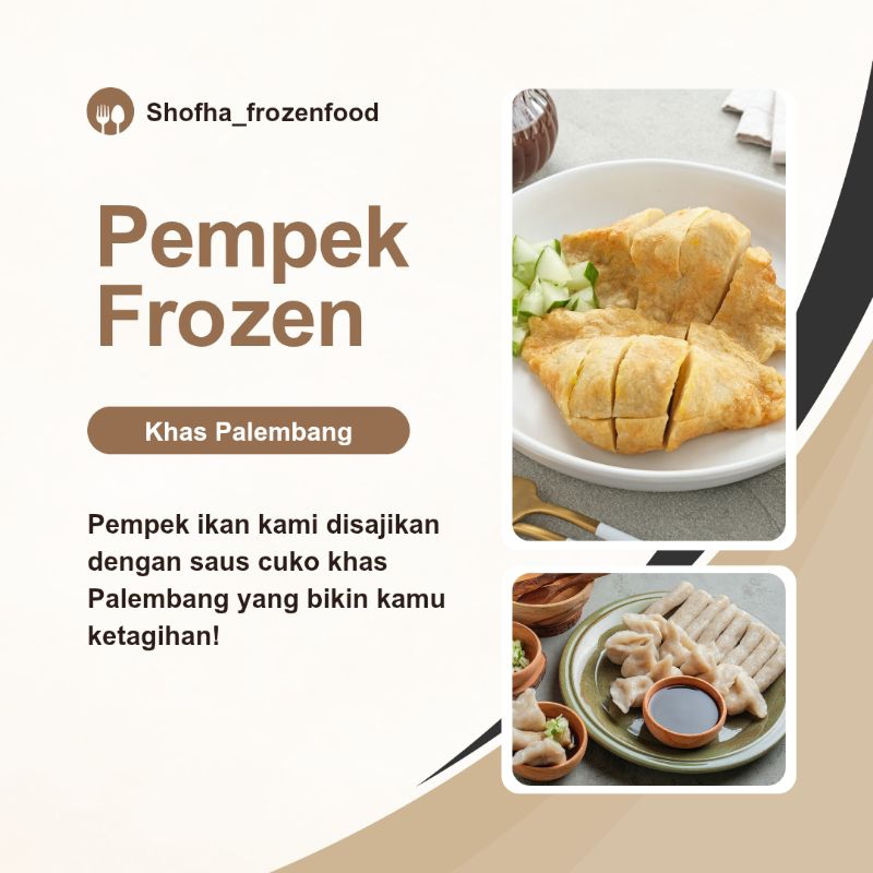 

Pempek Frozen Khas Palembang Isi 6pcs + 1botol Cuko 100ml. Pempek enak premium dan berkualitas.