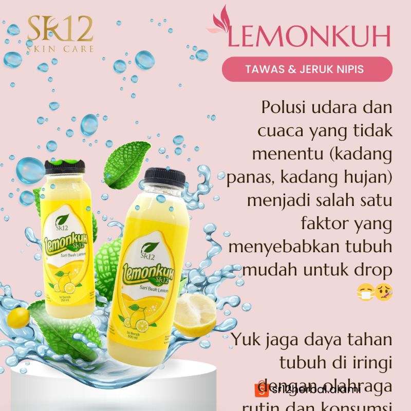 

Lemonkuh SR12 Sari Buah Lemon Mencerahkan Kulit Alami Meningkatkan Imun Tubuh Sumber Vitamin C Tinggi