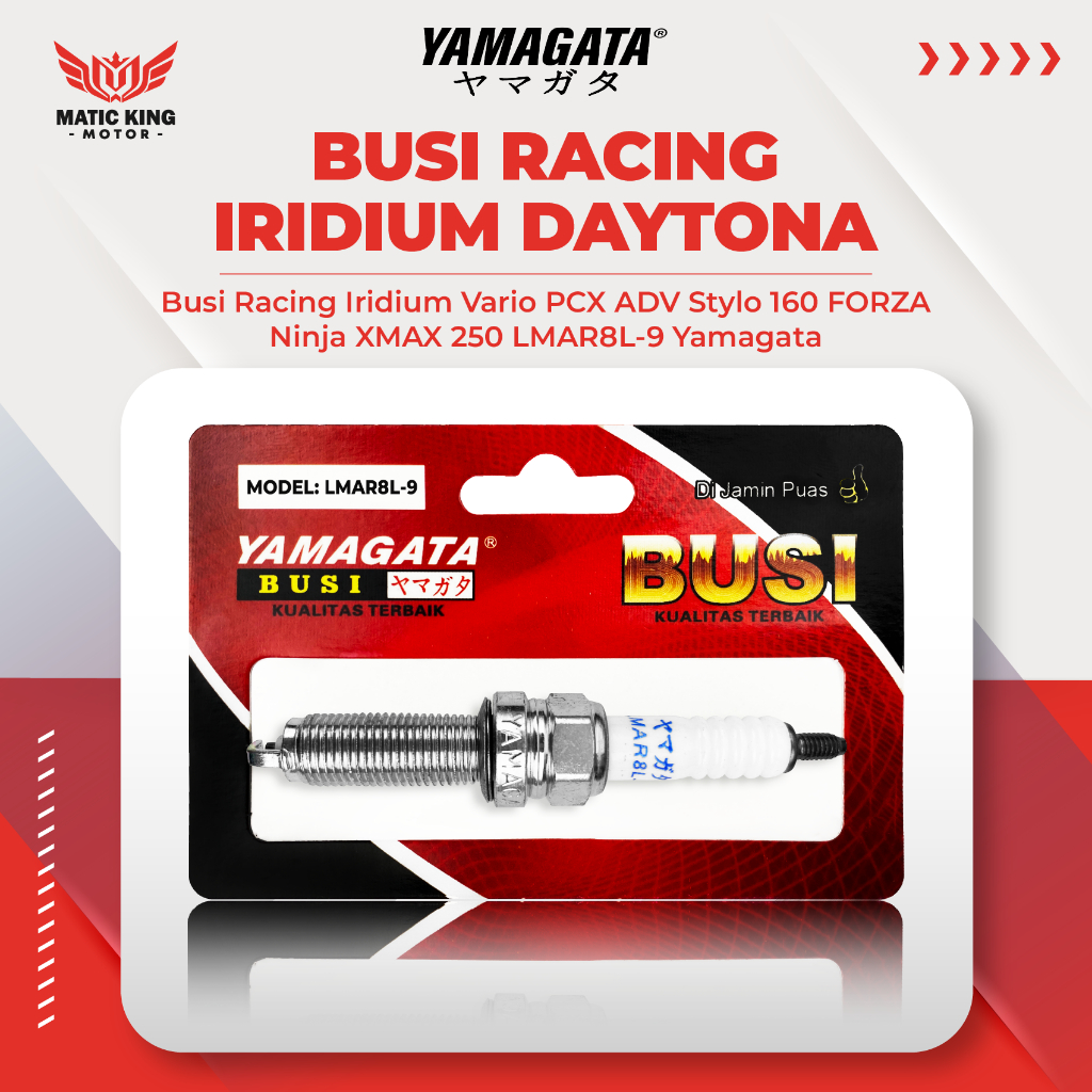 MaticKingMotor Busi racing Iridium Power Vario PCX ADV Stylo Xmax Ninja Forza 160 250 Yamagata