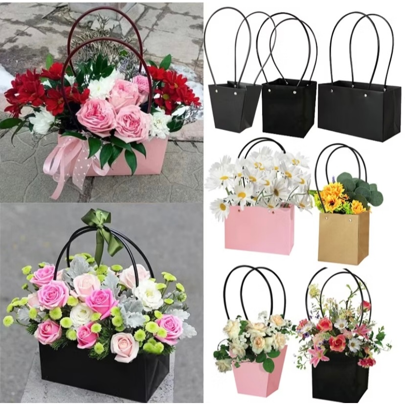 

FLOWER PACKING PAPER BAG GIFT BOX , TAS BOUQUET FLOWER HANDBAG