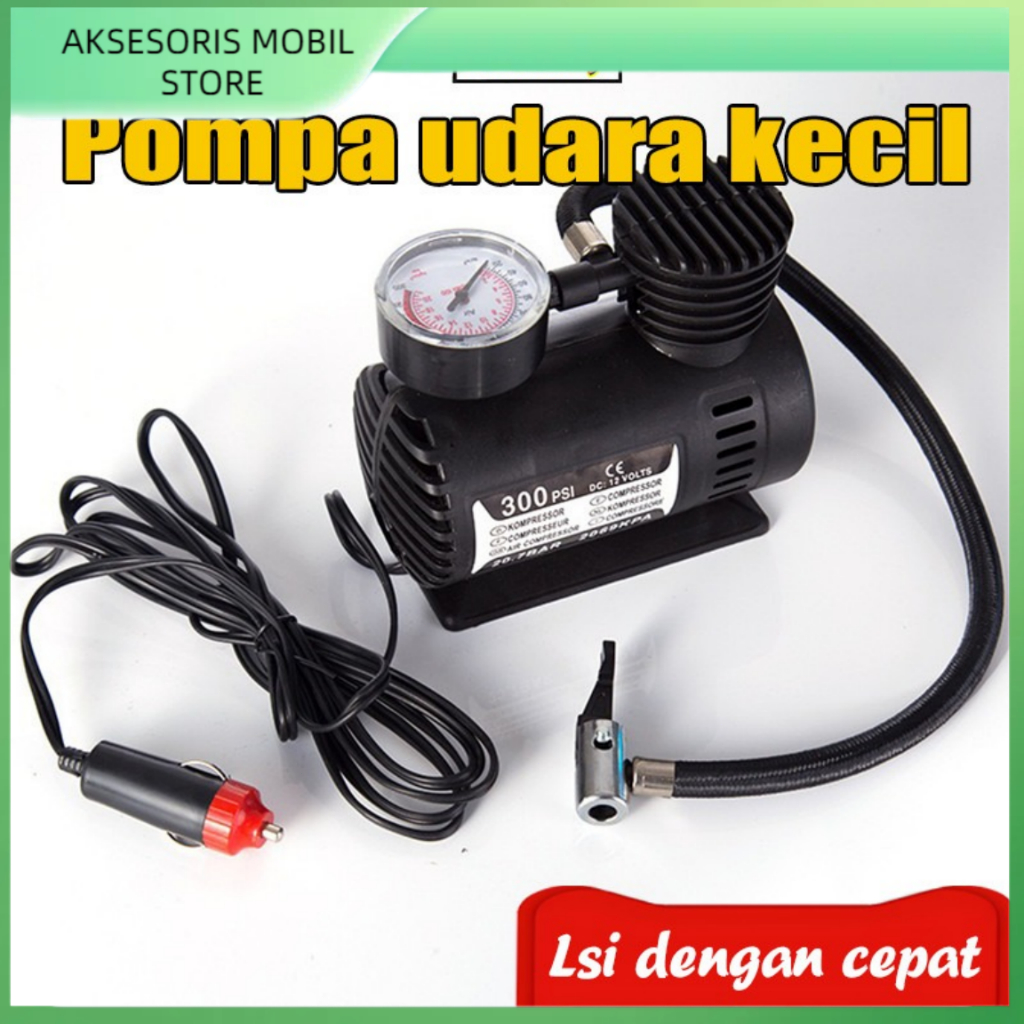 Pompa udara sepeda motor / Compressor 12V Electric Pump 300PSI Pompa Ban Mobil Elektrik/Pompa Ban mo