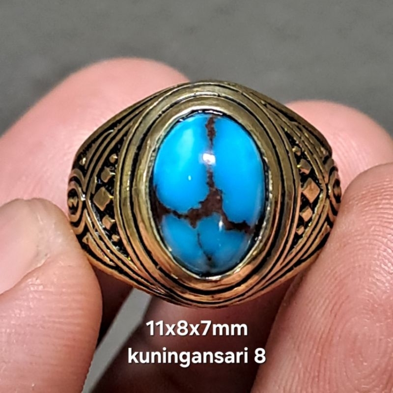 CINCIN 8 PIRUS MESIR URAT MERAH TAPAK JALAK CEPLOK BIRU GRADASI UNIK ANTIK