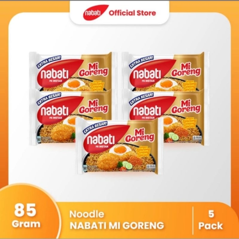 

Nabati Mie Instan Rasa Mie goreng 85 gr ( Bandel Pack isi 5 )