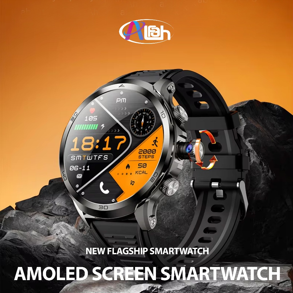 Cuci Gudang Alfah - H19 Smartwatch 4G/5G Smartwatch Sim Card Wifi Gps Amoled