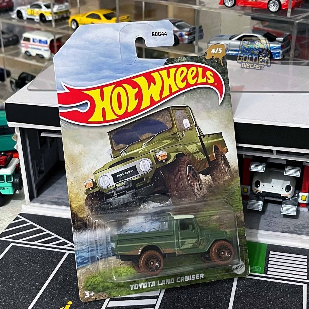 HOT WHEELS TOYOTA LAND CRUISER PICKUP GREEN