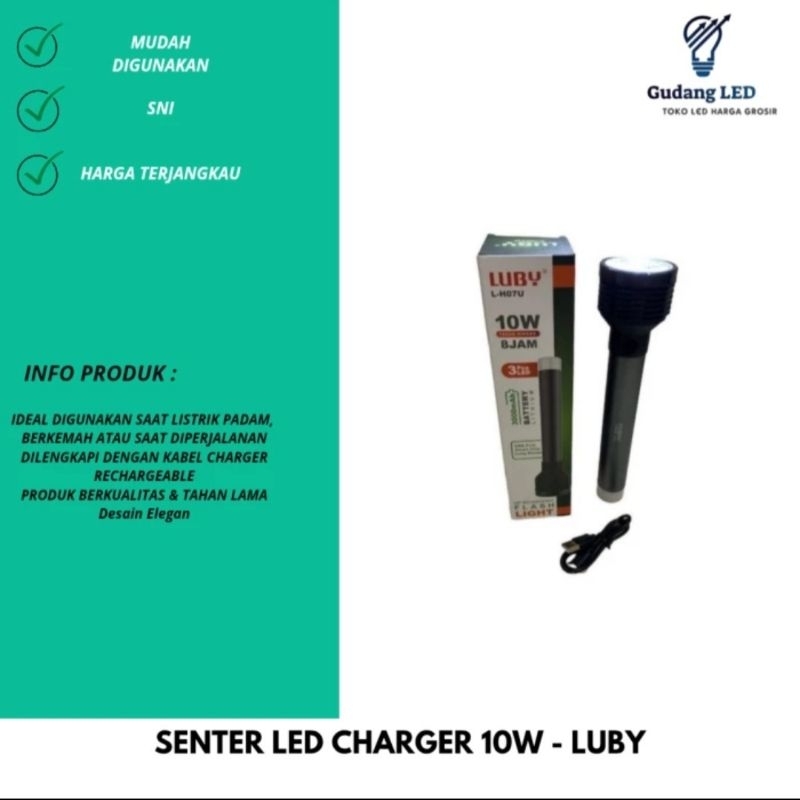 SENTER LED 10W CHARGER - LUBY