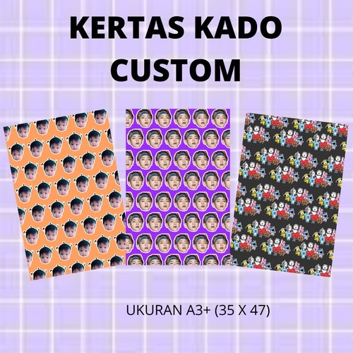 Kertas Kado aesthetic / KERTAS KADO CUSTOM  / KERTAS KADO FOTO