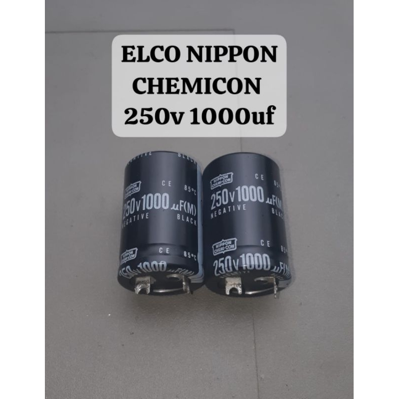 ELCO NIPPON CHEMICON 250v 1000uf ORIGINAL COPOTAN