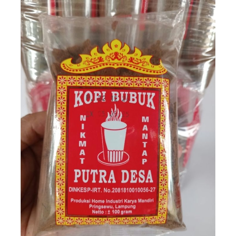 

kopi hitam bubuk putra desa lampung