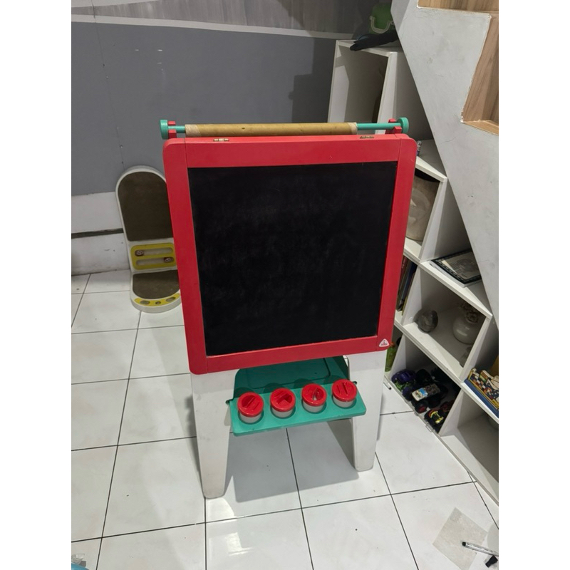 elc double sideed easel wooden PRELOVED