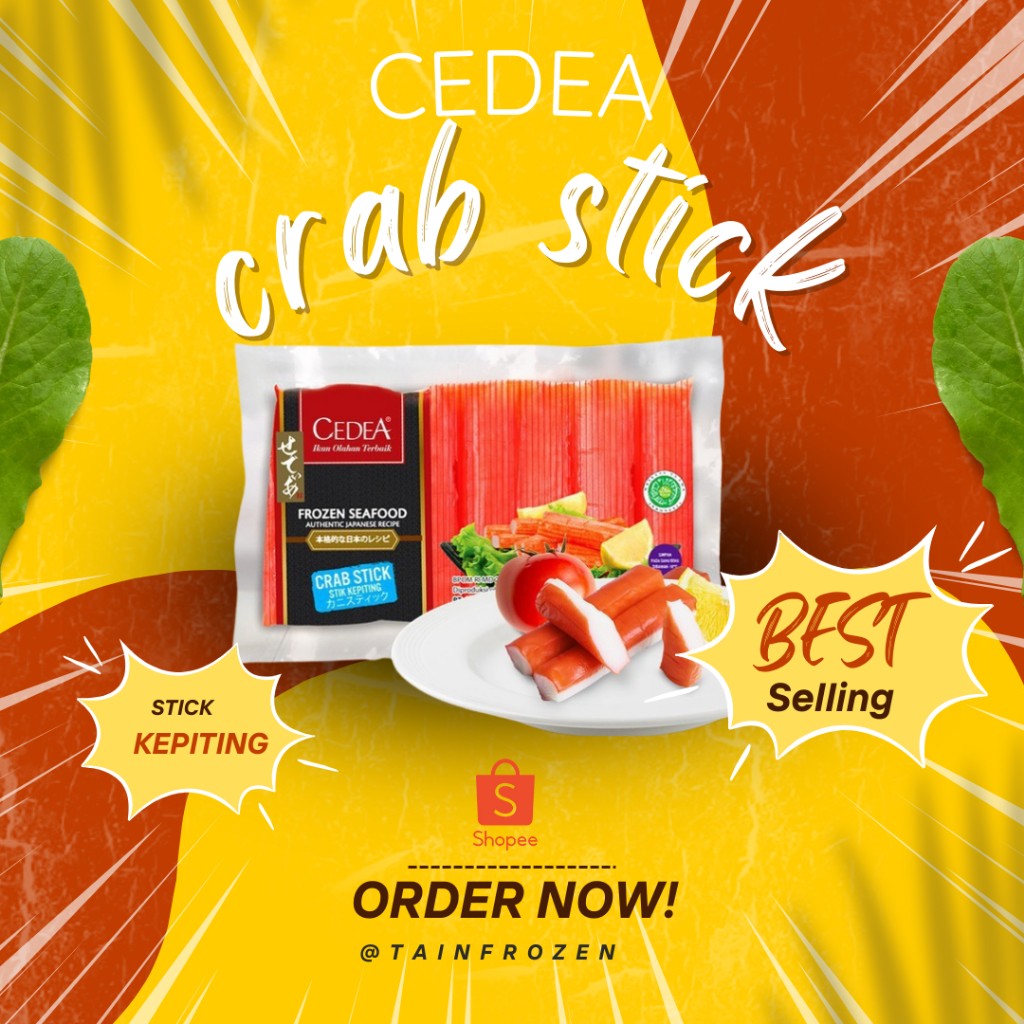 

CEDEA crab stik olahan ikan makanan beku 250gr aroma kepiting