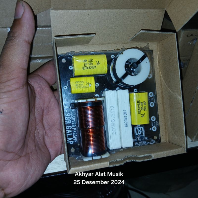 Crossover Passive 2 Way LA-88R Galap Original DSA Ds Audio Dealer Resmi Akhyar Audio