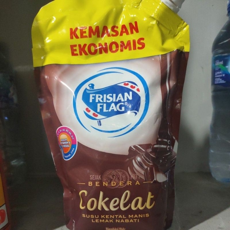 

Frisian Flag cokelat Susu Kental Manis Lemak Nabati
