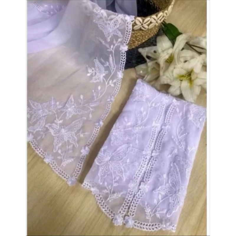 KAIN BORDIR KUPU KUPU/BAHAN KEBAYA BORDIR MOTIF KUPU KUPU