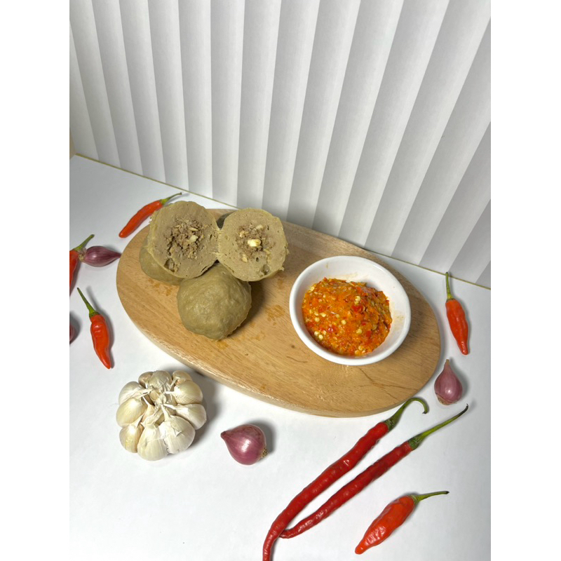 

Bakso Mercon isi Daging Tetelan Fresh dengan Sambal Mercon